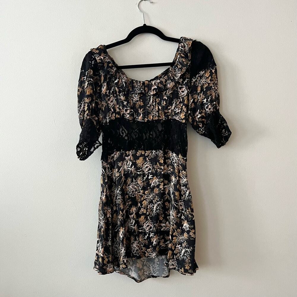Free People Lucie Floral Lace Mini Dress - Picture 2 of 7